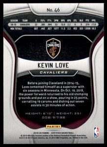 2019-20 Certified #46 Kevin Love