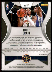 2019-20 Panini Prizm Prizms Silver #87 Torrey Craig