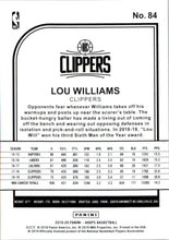 2019-20 Hoops Purple #84 Lou Williams