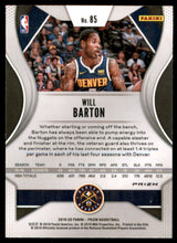2019-20 Panini Prizm Prizms Hyper #85 Will Barton
