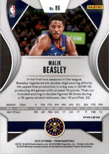 2019-20 Panini Prizm Prizms Hyper #86 Malik Beasley