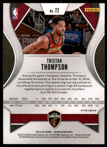 2019-20 Panini Prizm Prizms Green #72 Tristan Thompson