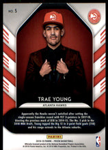 2018-19 Panini Prizm Luck of the Lottery #5 Trae Young