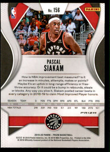 2019-20 Panini Prizm Prizms Red White and Blue #156 Pascal Siakam