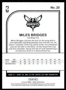 2019-20 Hoops #20 Miles Bridges