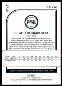 2019-20 Hoops #212 Sekou Doumbouya RC