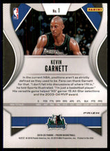 2019-20 Panini Prizm Prizms Green #1 Kevin Garnett