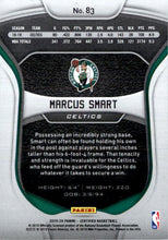 2019-20 Certified Mirror Red #83 Marcus Smart