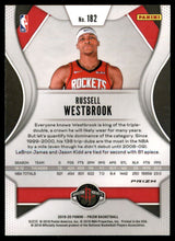 2019-20 Panini Prizm Prizms Green #182 Russell Westbrook