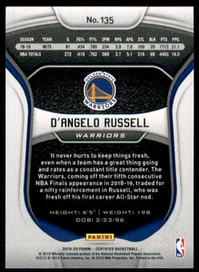 2019-20 Certified #135 D'Angelo Russell