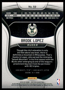 2019-20 Certified #59 Brook Lopez
