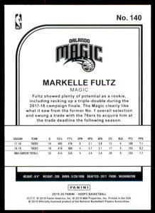 2019-20 Hoops #140 Markelle Fultz