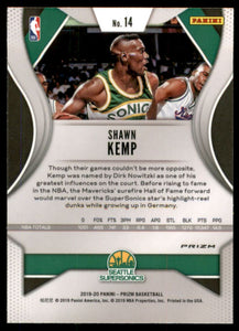 2019-20 Panini Prizm Prizms Red White and Blue #14 Shawn Kemp