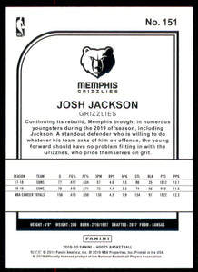 2019-20 Hoops #151 Josh Jackson
