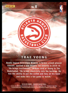 2019-20 Panini Origins #8 Trae Young