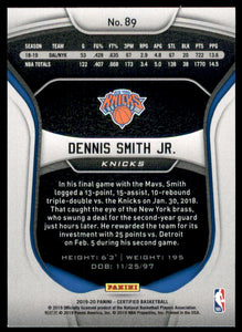 2019-20 Certified #89 Dennis Smith Jr.