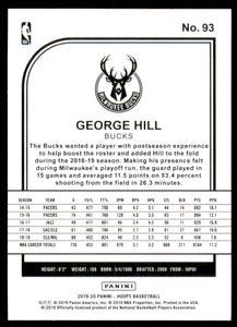 2019-20 Hoops Blue #93 George Hill