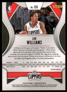 2019-20 Panini Prizm Prizms Orange Ice #126 Lou Williams