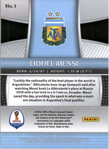2018 Panini Prizm World Cup #1 Lionel Messi