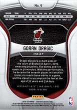 2019-20 Certified Mirror Blue #9 Goran Dragic