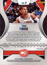 2019-20 Panini Prizm Red White and Blue Prizm #31 Trae Young