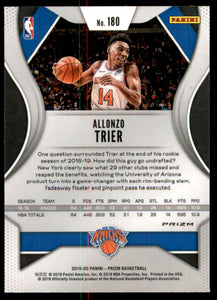 2019-20 Panini Prizm Prizms Ruby Wave #180 Allonzo Trier