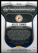 2019-20 Certified Mirror Blue #54 Myles Turner
