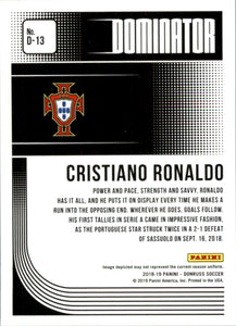 2019 Donruss Dominators Silver #13 Cristiano Ronaldo