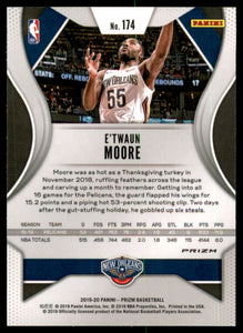2019-20 Panini Prizm Prizms Green #174 E'Twaun Moore