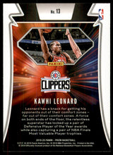 2019-20 Panini Prizm Far Out! #13 Kawhi Leonard