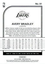 2019-20 Hoops #91 Avery Bradley