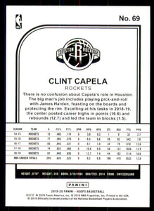 2019-20 Hoops Purple #69 Clint Capela