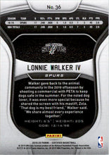 2019-20 Certified #36 Lonnie Walker IV