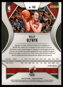 2019-20 Panini Prizm Prizms Pink Ice #146 Kelly Olynyk