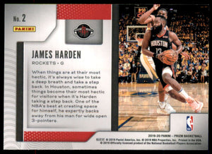 2019-20 Panini Prizm Widescreen #2 James Harden
