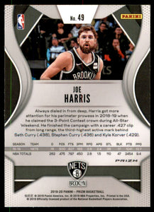 2019-20 Panini Prizm Prizms Purple Wave #49 Joe Harris