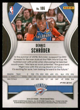 2019-20 Panini Prizm Prizms Ruby Wave #186 Dennis Schroder