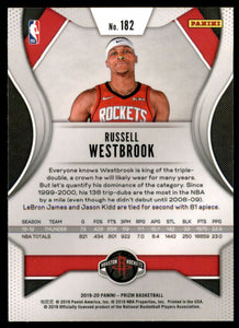 2019-20 Panini Prizm #182 Russell Westbrook