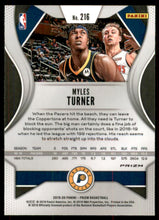 2019-20 Panini Prizm Prizms Ruby Wave #216 Myles Turner