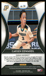 2019-20 Panini Prizm Draft Picks #34 Carsen Edwards
