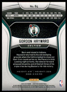 2019-20 Certified #84 Gordon Hayward