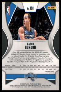 2019-20 Panini Prizm Prizms Green Ice #190 Aaron Gordon
