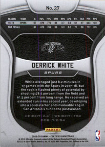 2019-20 Certified Mirror Red #37 Derrick White