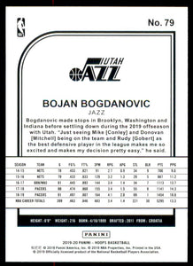 2019-20 Hoops #79 Bojan Bogdanovic