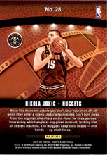 2019-20 Hoops Lights Camera Action Winter #28 Nikola Jokic