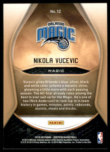 2019-20 Certified Gold Team #12 Nikola Vucevic