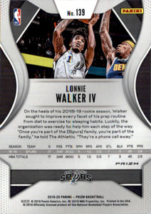 2019-20 Panini Prizm Prizms Green #139 Lonnie Walker IV