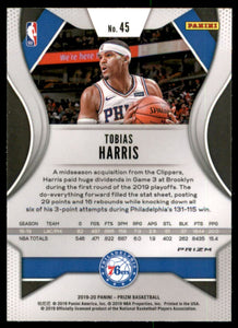 2019-20 Panini Prizm Prizms Hyper #45 Tobias Harris