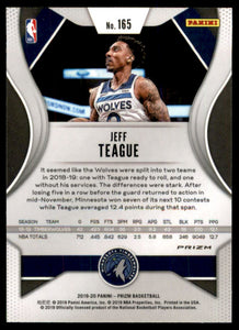 2019-20 Panini Prizm Prizms Silver #165 Jeff Teague