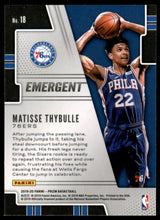 2019-20 Panini Prizm Emergent #18 Matisse Thybulle